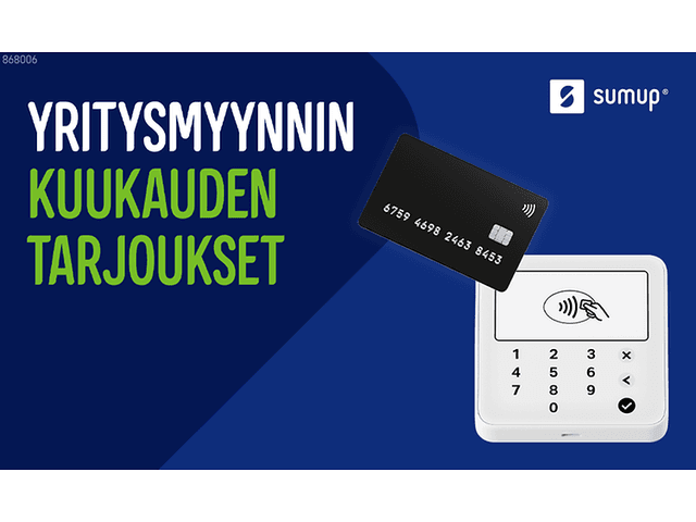 Yritysmyynnin kuukauden tarjous - SumUp-maksuratkaisut