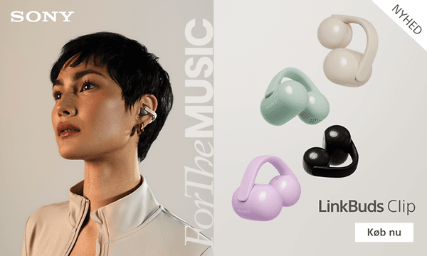Sony LinkBuds Clip true wireless open-ear høretelefoner