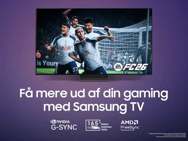 Samsung gaming-TV top banner