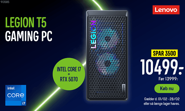 Lenovo Legion T5 Gaming Pc RTX 5070