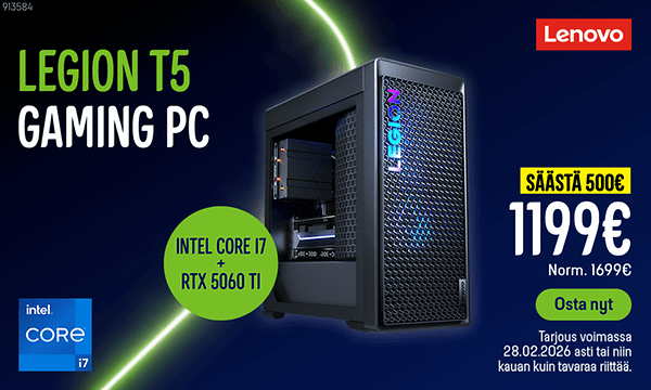 Lenovo Legion T5 Gaming Pc RTX 5060 TI
