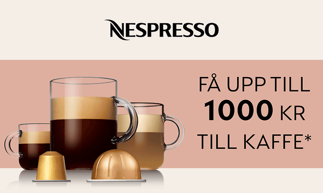 Nespresso kaffe-erbjudande - få upp till 1000 SEK till kaffe - SE