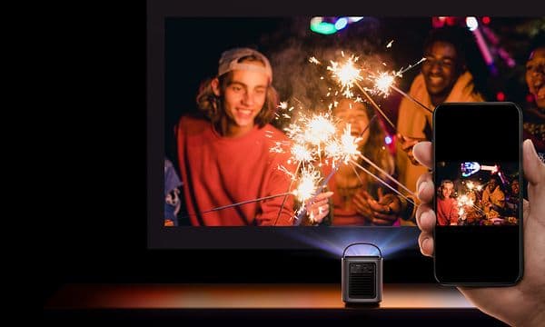 Mars 3 Air spelar upp video från mobil på skärm