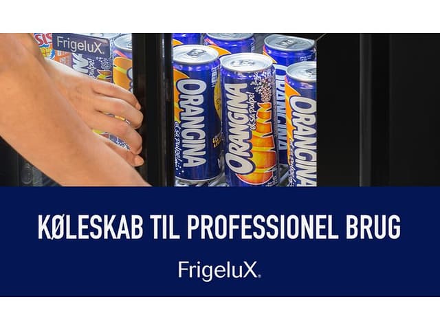 FrigeluX køleskab til erhverv - desktop banner