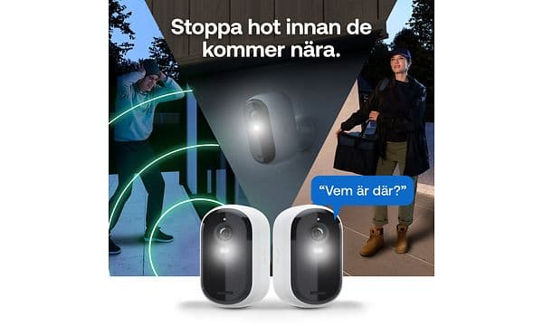 Säkerhetskameran identifierar inbrottstjuv och startar sirenen