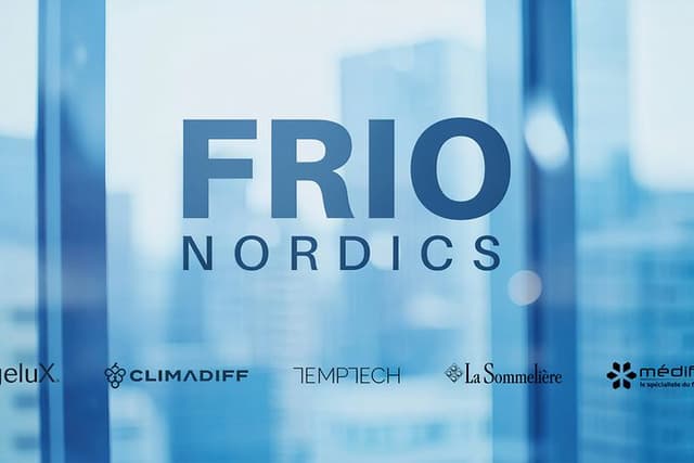 Frio Nordics brands on window