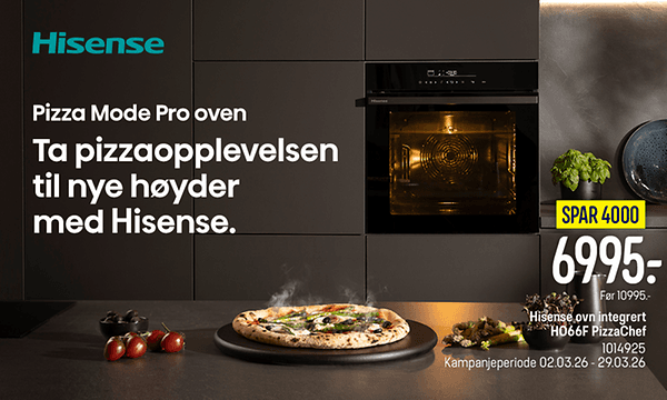 Hisense pizza-ovn banner