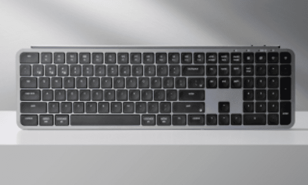 Tastatur på grå baggrund