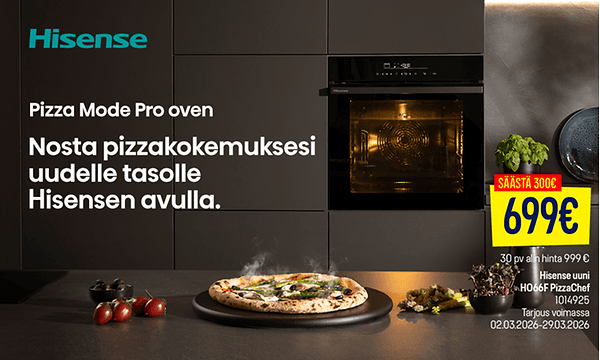 Hisense Pizza Mode Pro -uunin mainoskuva
