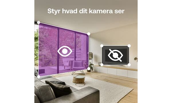 Arlo indendørskamera - zoner