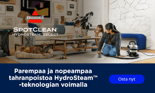 Bissell - Parempaa ja nopeampaa tahranpoistoa HydroSteam -teknologian avulla