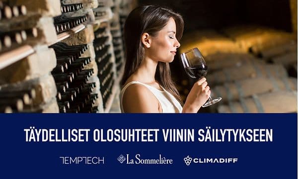 Temptech -viinikaapit tarjoaa täydelliset olosuhteet viinin säilytykseen