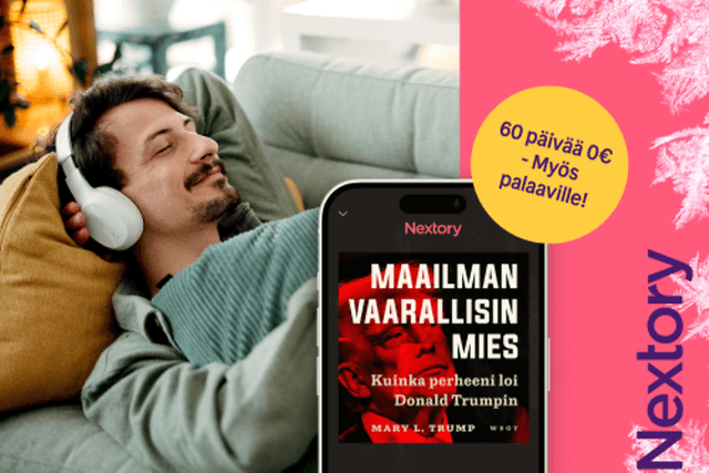 Klubietuna pääset nauttimaan 60 päivää Nextoryn yli 1,4 milj. kirjan valikoimasta, uusille ja palaaville asiakkaille.