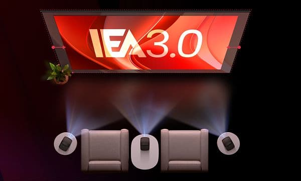 Mars 3 Air -projektoreja, valkokangas ja nojatuoleja