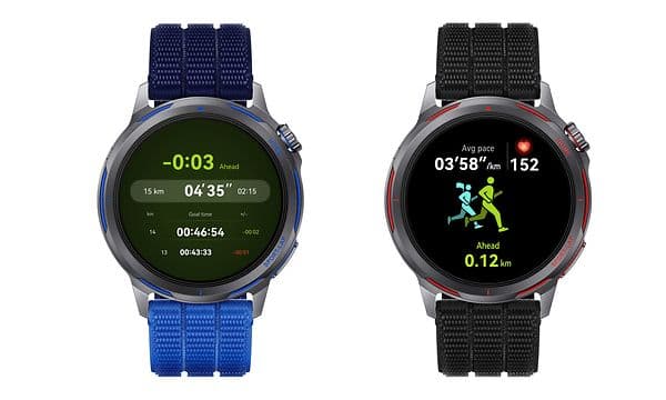 To Huawei smart watches ved siden af hinanden