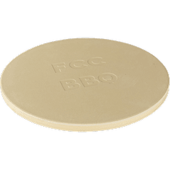 Rund pizzasten i naturfarve set oppefra