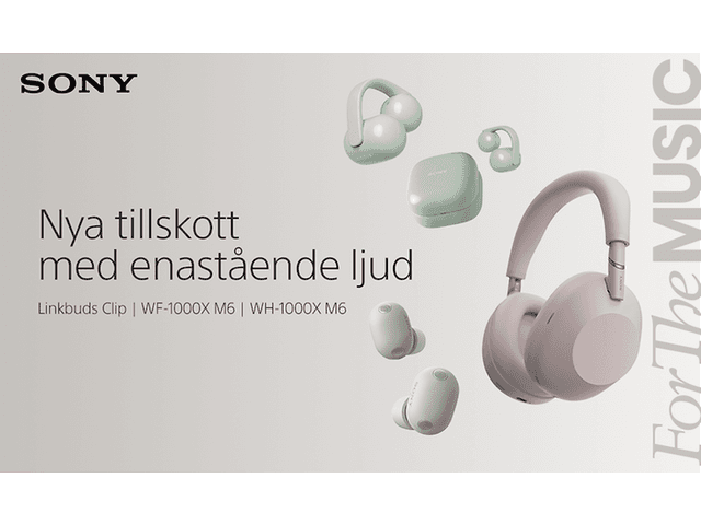 Sony-hörlurar och texten: Nya tillskott med enastående ljud