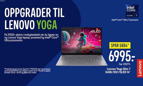 Oppgrader til Lenovo Yoga
