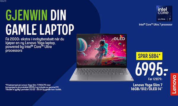 Oppgrader til Lenovo Yoga Slim 7