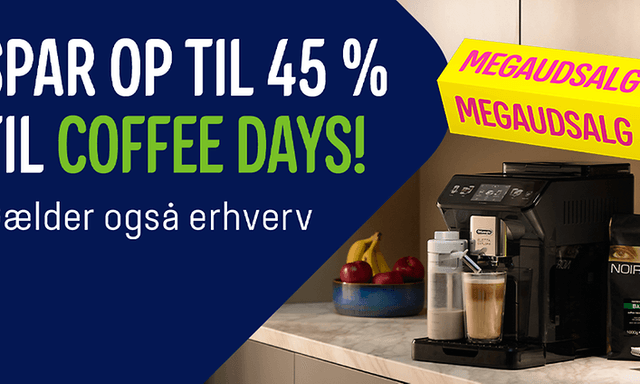 Spar op til 45 procent til Coffee Days hos Elgiganten