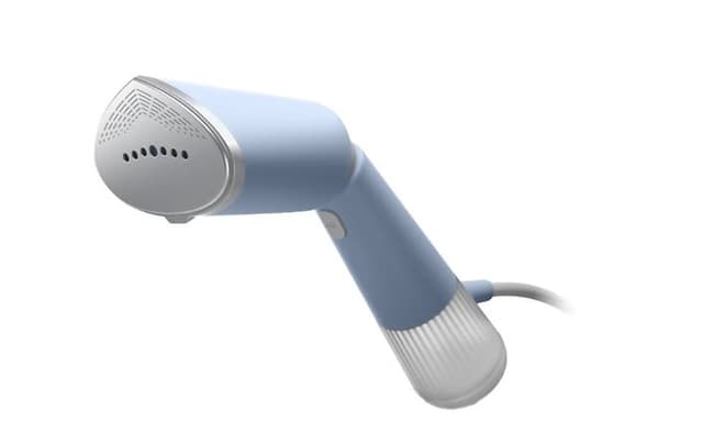 Blue Philips 5000 handheld travel steamer