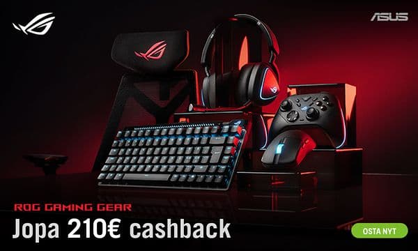 Asus ROG -gamingtarvikkeiden cashback-kampanja