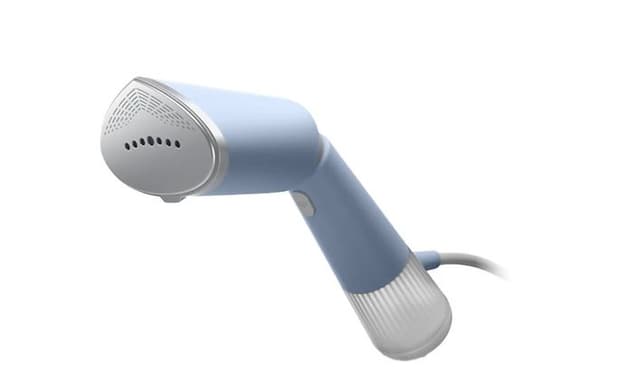 Blue Philips 5000 handheld travel steamer