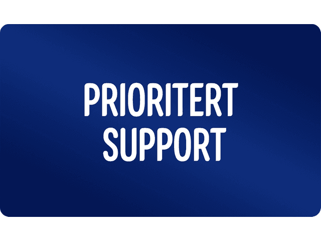 Prioritert support