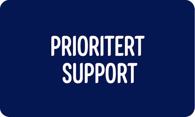 Prioritert support
