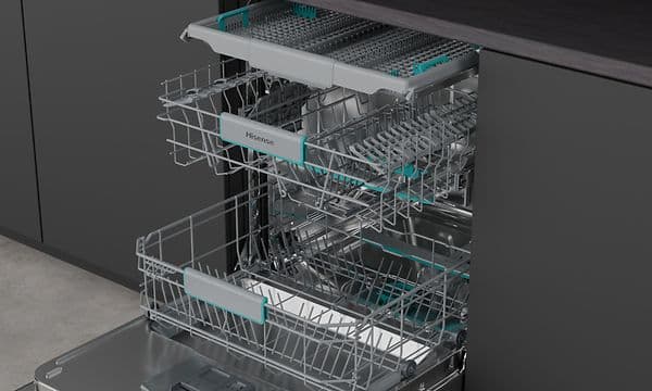 Kuva Hisense-astianpesukoneen sisäosasta