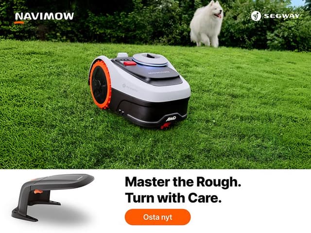 Navimow. Master the rough. Turn with care. Osta nyt.