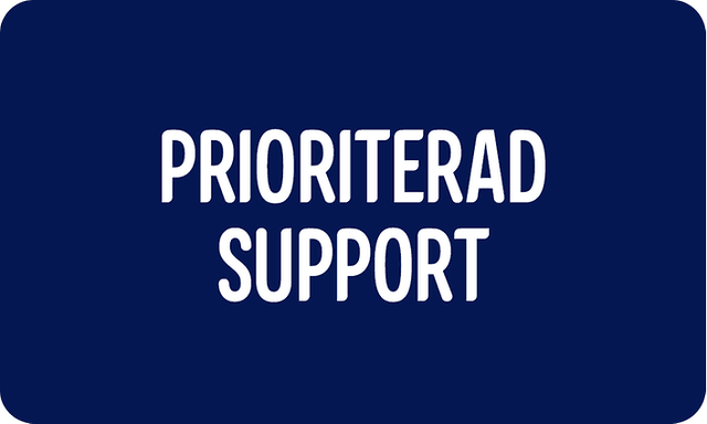 Prioriterad support