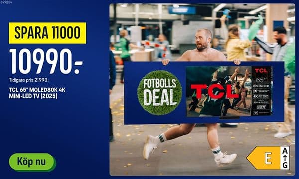 TCL 65"MQLED80K 4K Mini LED TV