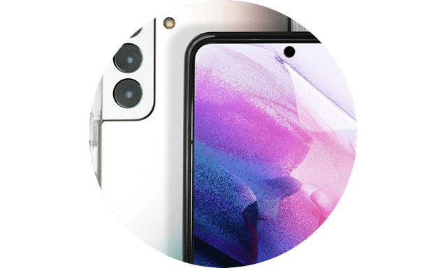 Pyöreä kuva Apple iPhonesta