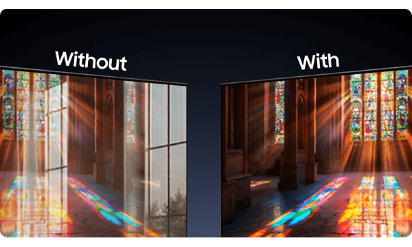 Samsung-televisio GlareFree-heijastuksenestolla