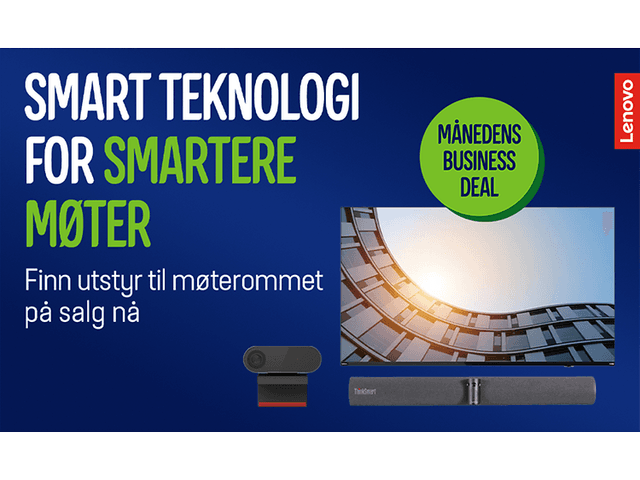 Smart teknologi for smartere møter - Finn utstyr til møterommet på salg nå