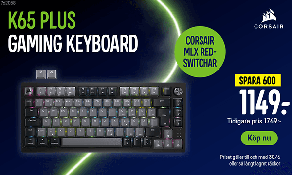 Corsair K65 Plus Gaming Keyboard