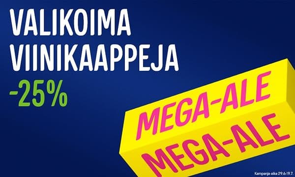Gigantin Mega-alessa valikoima viinikaappeja -25 %.
