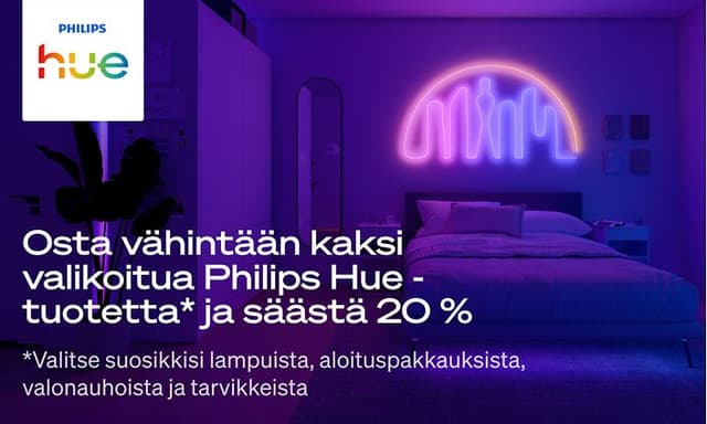 Philips HUE -älyvalaistustuotteet kampanjatarjouksessa
