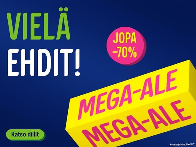 Gigantissa on kesäale! Vielä ehdit!