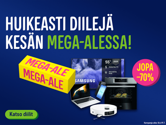 Huikeasti diilejä kesän mega-alessa! Jopa -70 %!