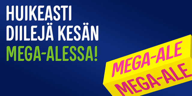 Huikeasti diilejä kesän mega-alessa! Jopa -70 %!
