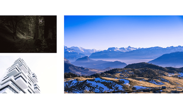 landskapsbilder kollasje