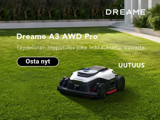 Dreame ruohonleikkurit, täydellinen lopputulos.