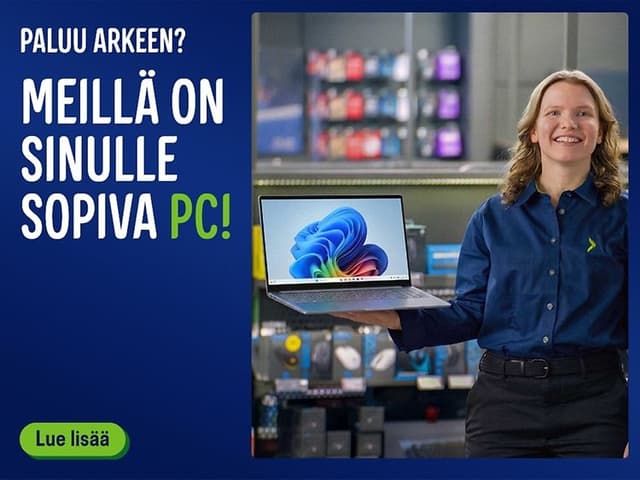 Paluu arkeen? Meillä on sinulle sopiva PC!