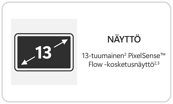 Surface Pro 13 näyttö