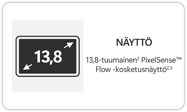 Surface Laptop 13.8 näyttö