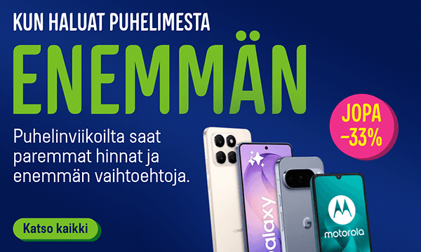 Gigantin puhelinviikoilla mahtavia tarjouksia puhelimista!