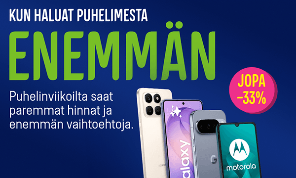 Gigantin puhelinviikoilla mahtavia tarjouksia puhelimista!