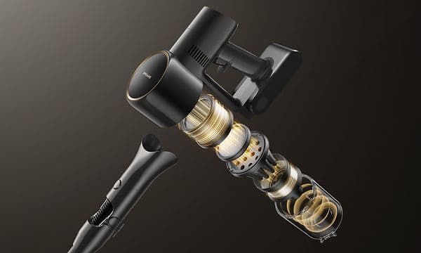 Close up af Dreame R10S Pures filtreringssystem